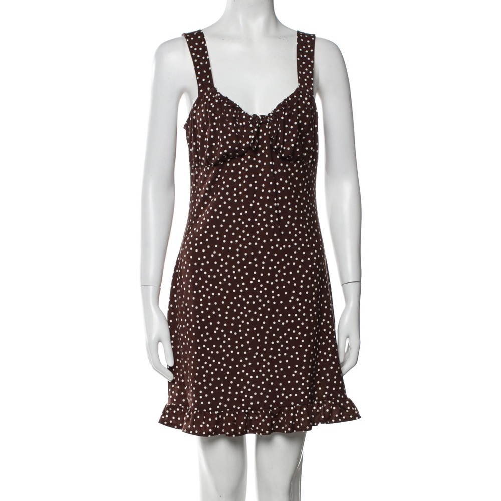 Reformation Polka dot mini dress
